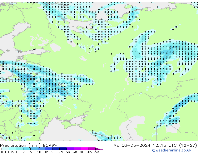 Niederschlag ECMWF Mo 06.05.2024 15 UTC