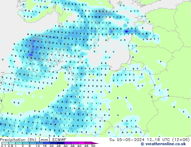 Z500/Regen(+SLP)/Z850 ECMWF zo 05.05.2024 18 UTC