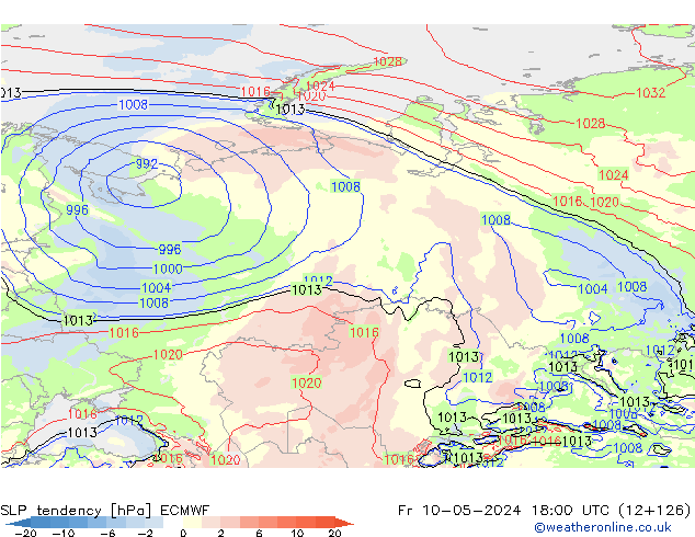 tendencja ECMWF pt. 10.05.2024 18 UTC