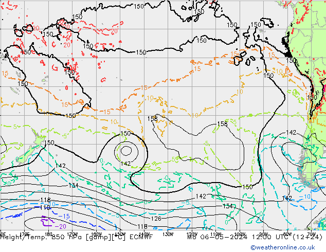 Z500/Regen(+SLP)/Z850 ECMWF ma 06.05.2024 12 UTC