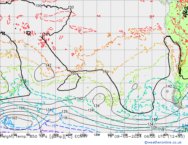 Z500/Rain (+SLP)/Z850 ECMWF jeu 09.05.2024 06 UTC