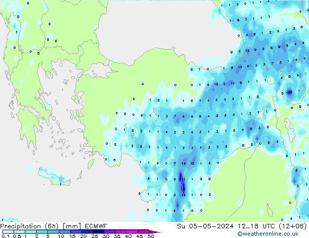 Z500/Rain (+SLP)/Z850 ECMWF dom 05.05.2024 18 UTC