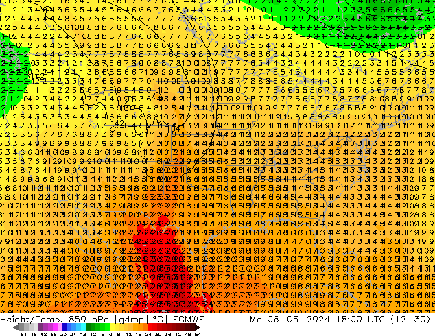 Z500/Regen(+SLP)/Z850 ECMWF ma 06.05.2024 18 UTC