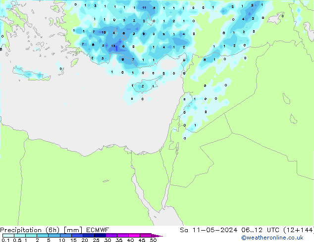 Z500/Rain (+SLP)/Z850 ECMWF Sa 11.05.2024 12 UTC