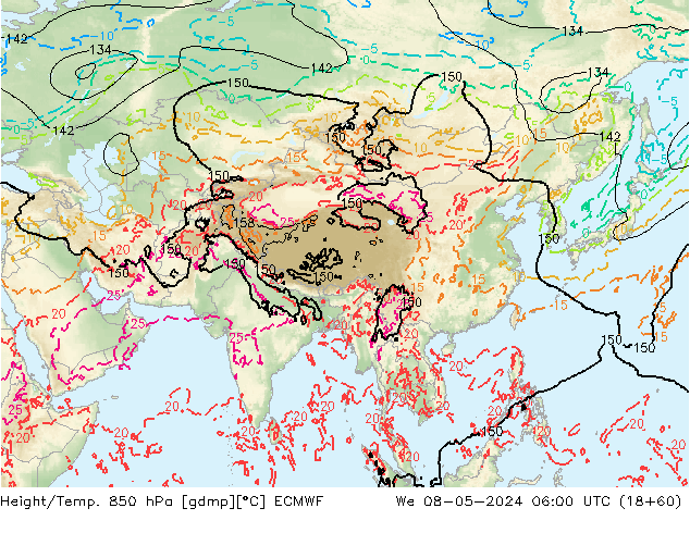 Z500/Rain (+SLP)/Z850 ECMWF ср 08.05.2024 06 UTC