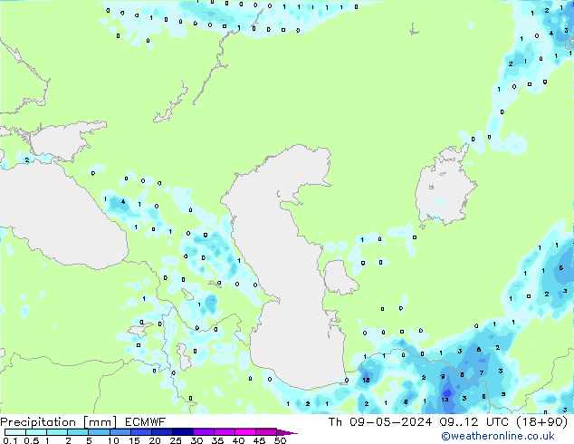 Yağış ECMWF Per 09.05.2024 12 UTC