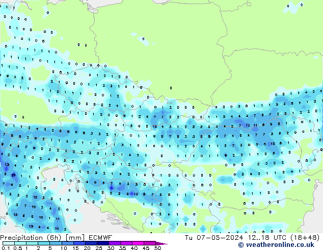 Z500/Rain (+SLP)/Z850 ECMWF Tu 07.05.2024 18 UTC