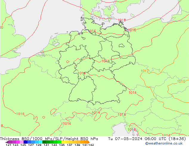 Thck 850-1000 hPa ECMWF Ter 07.05.2024 06 UTC