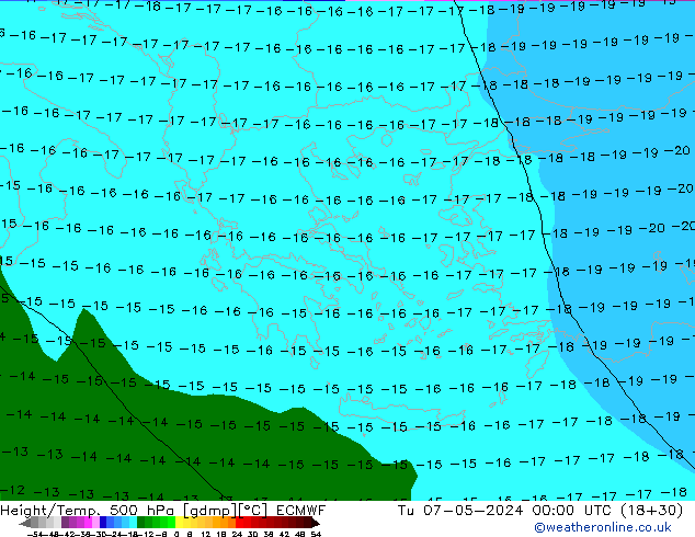 Z500/Rain (+SLP)/Z850 ECMWF  07.05.2024 00 UTC