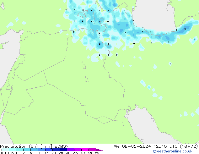 Z500/Rain (+SLP)/Z850 ECMWF mer 08.05.2024 18 UTC