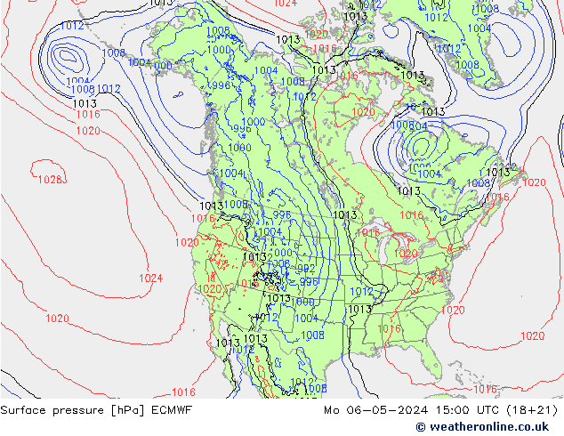 Bodendruck ECMWF Mo 06.05.2024 15 UTC