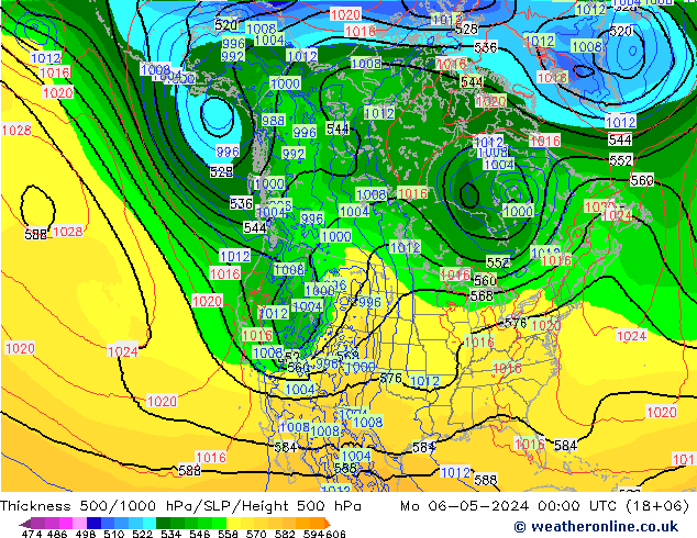 Thck 500-1000hPa ECMWF lun 06.05.2024 00 UTC