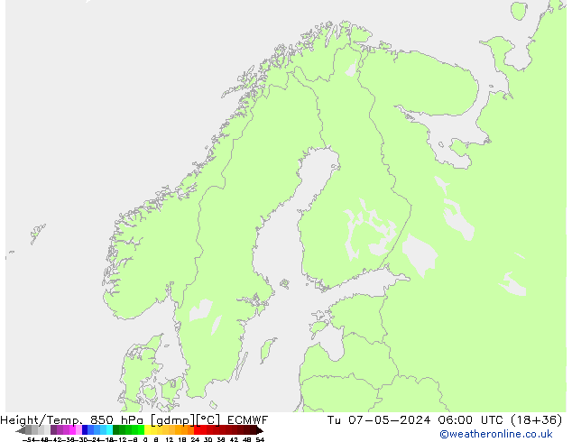 Z500/Rain (+SLP)/Z850 ECMWF Di 07.05.2024 06 UTC