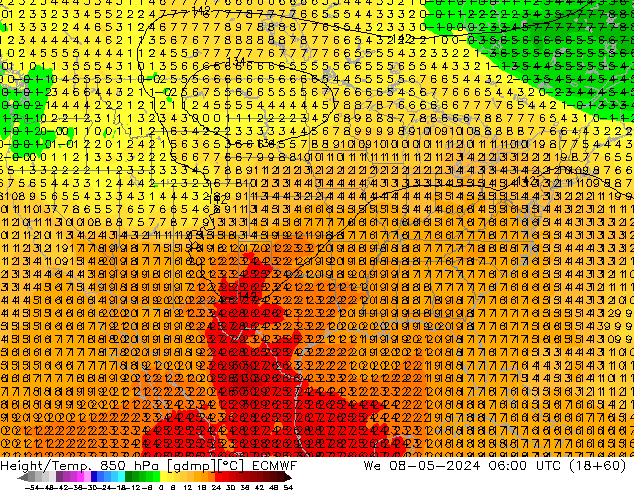 Z500/Rain (+SLP)/Z850 ECMWF  08.05.2024 06 UTC