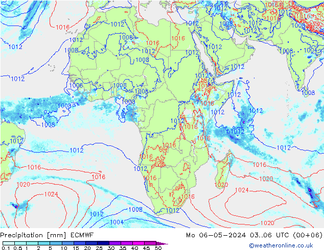 Precipitación ECMWF lun 06.05.2024 06 UTC