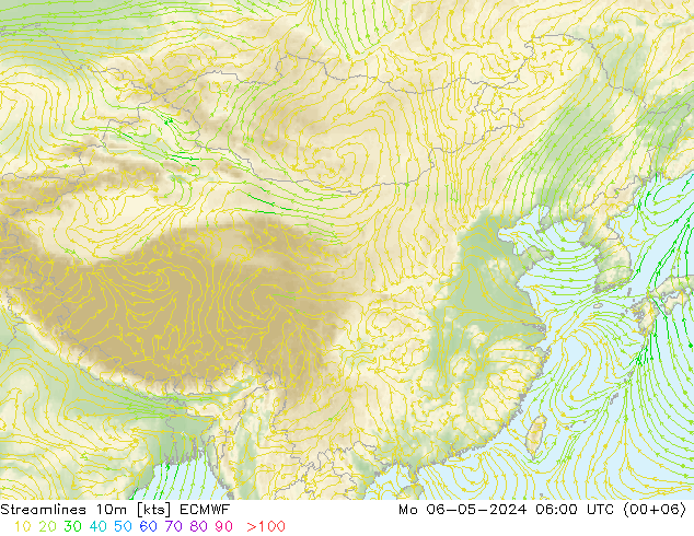 风 10m ECMWF 星期一 06.05.2024 06 UTC