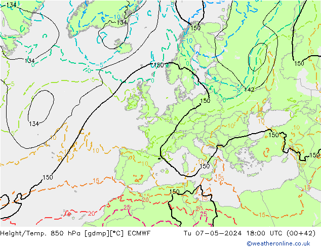 Z500/Rain (+SLP)/Z850 ECMWF mar 07.05.2024 18 UTC