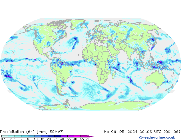 Z500/Yağmur (+YB)/Z850 ECMWF Pzt 06.05.2024 06 UTC