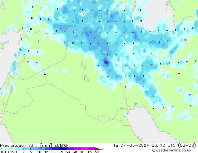 Z500/Rain (+SLP)/Z850 ECMWF Tu 07.05.2024 12 UTC