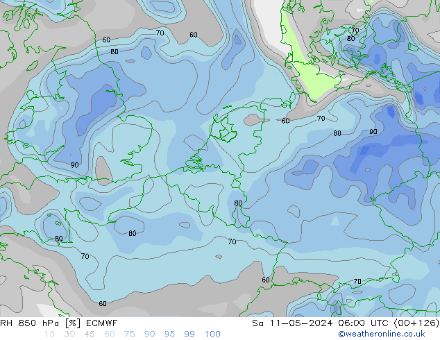 RH 850 hPa ECMWF  11.05.2024 06 UTC