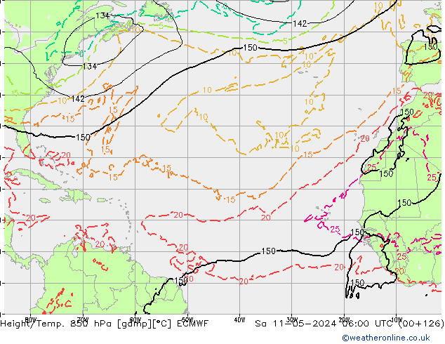 Z500/Rain (+SLP)/Z850 ECMWF So 11.05.2024 06 UTC