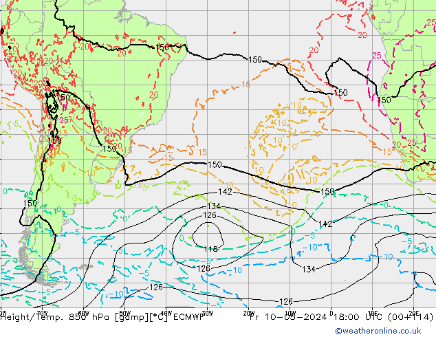 Z500/Regen(+SLP)/Z850 ECMWF vr 10.05.2024 18 UTC