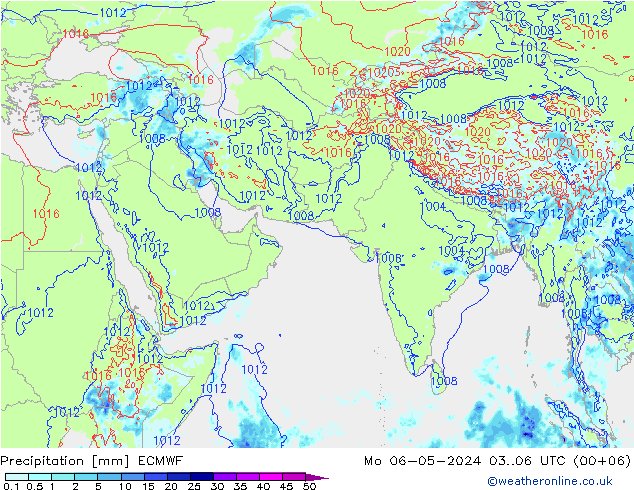 降水 ECMWF 星期一 06.05.2024 06 UTC