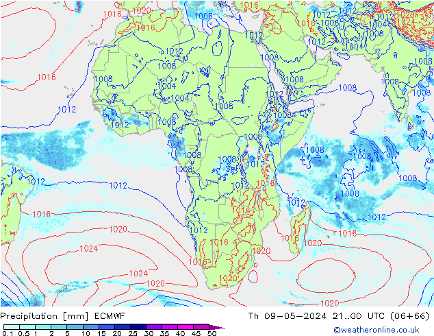 Precipitation ECMWF Th 09.05.2024 00 UTC