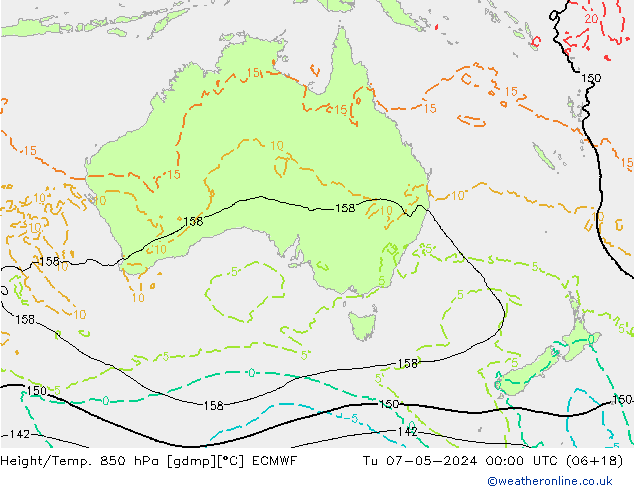 Z500/Rain (+SLP)/Z850 ECMWF Tu 07.05.2024 00 UTC