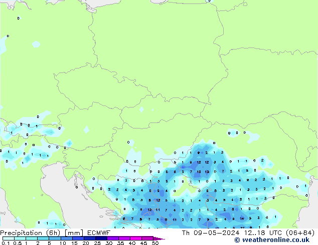 Z500/Rain (+SLP)/Z850 ECMWF gio 09.05.2024 18 UTC