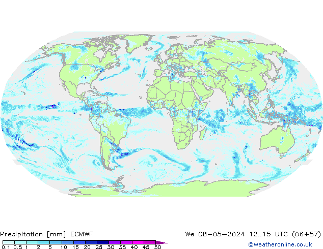 Yağış ECMWF Çar 08.05.2024 15 UTC