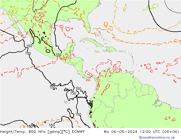 Z500/Rain (+SLP)/Z850 ECMWF  06.05.2024 12 UTC