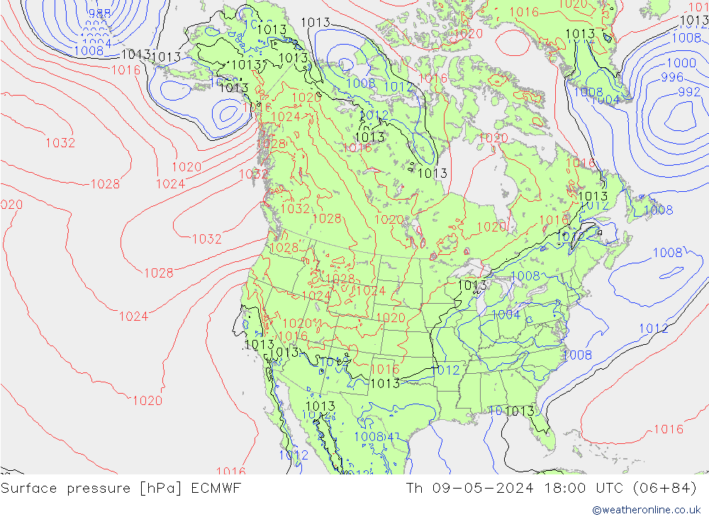 Bodendruck ECMWF Do 09.05.2024 18 UTC