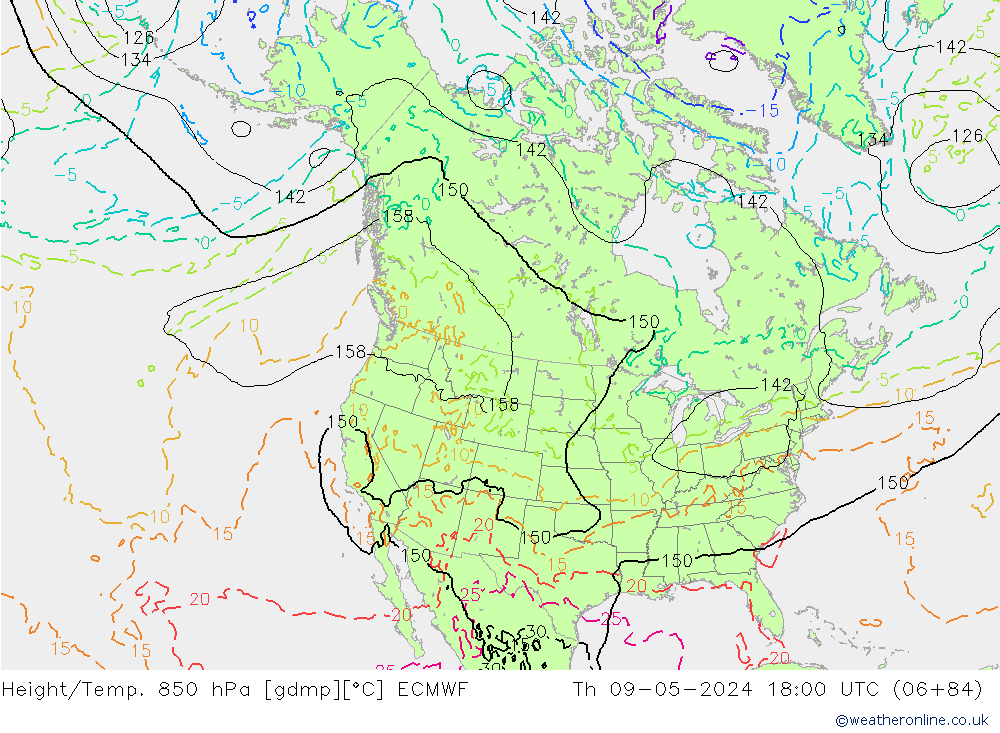 Z500/Rain (+SLP)/Z850 ECMWF Do 09.05.2024 18 UTC