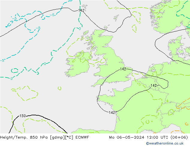 Z500/Rain (+SLP)/Z850 ECMWF Seg 06.05.2024 12 UTC