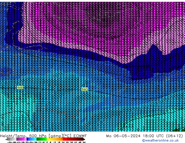 Z500/Rain (+SLP)/Z850 ECMWF Seg 06.05.2024 18 UTC