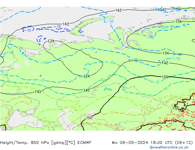 Z500/Rain (+SLP)/Z850 ECMWF  06.05.2024 18 UTC