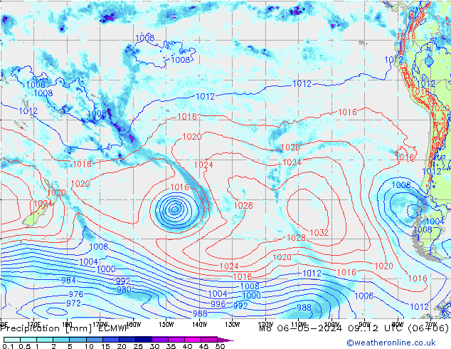 Precipitazione ECMWF lun 06.05.2024 12 UTC