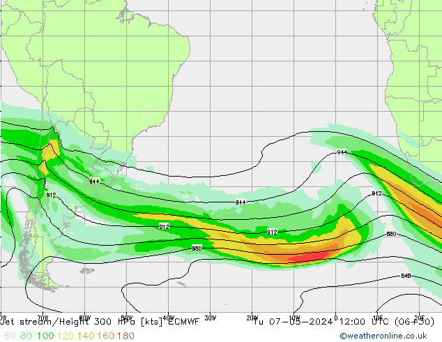 Polarjet ECMWF Di 07.05.2024 12 UTC