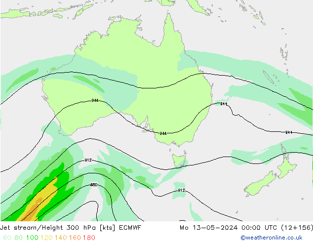 Jet Akımları ECMWF Pzt 13.05.2024 00 UTC