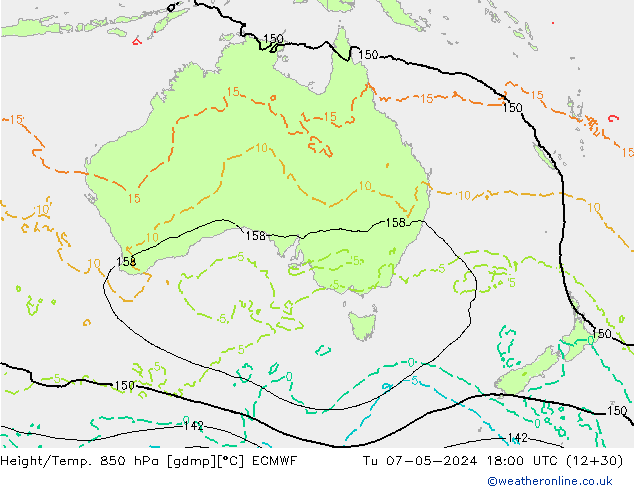 Z500/Rain (+SLP)/Z850 ECMWF Tu 07.05.2024 18 UTC