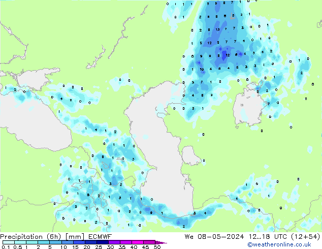 Z500/Regen(+SLP)/Z850 ECMWF wo 08.05.2024 18 UTC