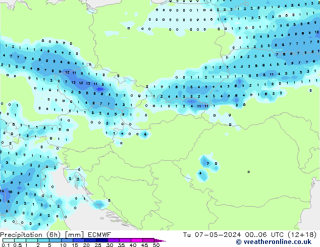 Z500/Rain (+SLP)/Z850 ECMWF Tu 07.05.2024 06 UTC