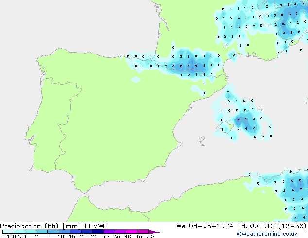 Z500/Rain (+SLP)/Z850 ECMWF St 08.05.2024 00 UTC