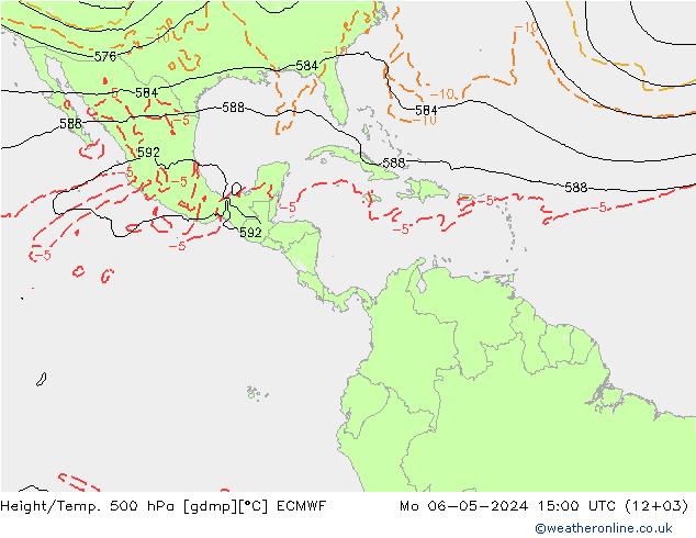 Height/Temp. 500 hPa ECMWF  06.05.2024 15 UTC