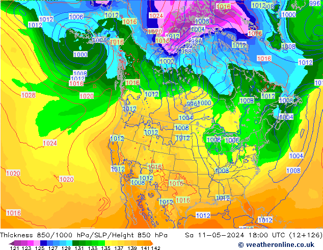 Thck 850-1000 hPa ECMWF Sa 11.05.2024 18 UTC