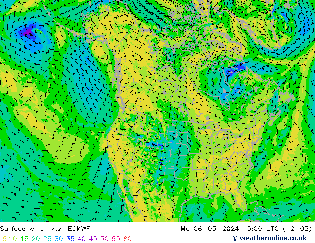 Vento 10 m ECMWF lun 06.05.2024 15 UTC