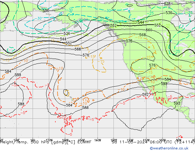 Z500/Rain (+SLP)/Z850 ECMWF so. 11.05.2024 06 UTC