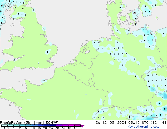 Z500/Rain (+SLP)/Z850 ECMWF Ne 12.05.2024 12 UTC