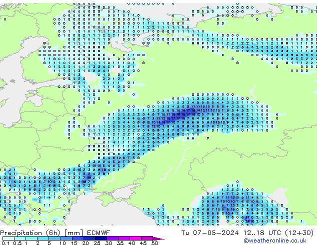 Z500/Rain (+SLP)/Z850 ECMWF mar 07.05.2024 18 UTC